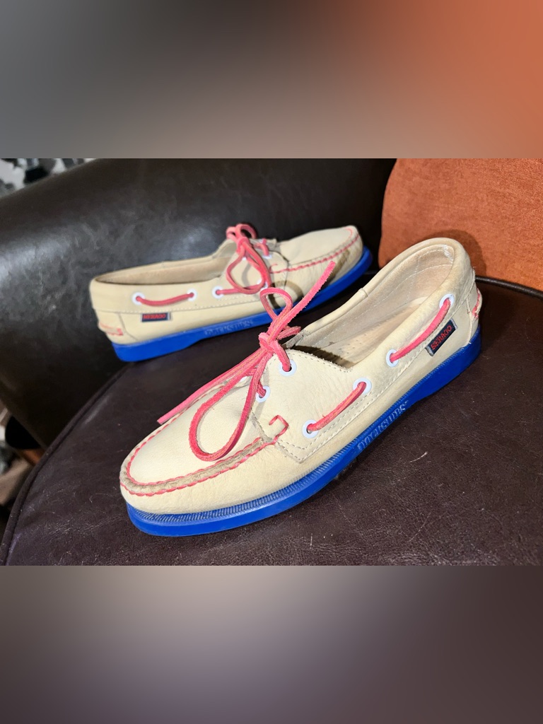 Sebago Docksides Portland Calf Leather Boat Shoes Woman’s Size 7m